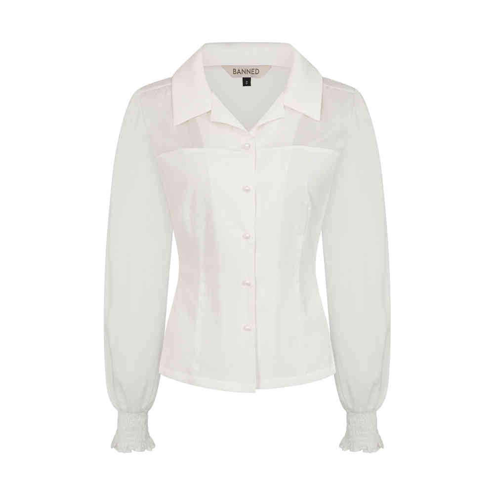 Banned - Bonnie Blouse - Wit